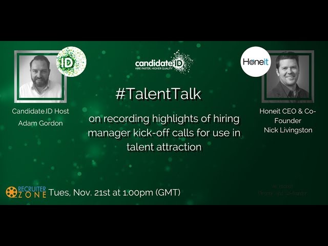 Honeit on TalentTalk with Adam Gordon