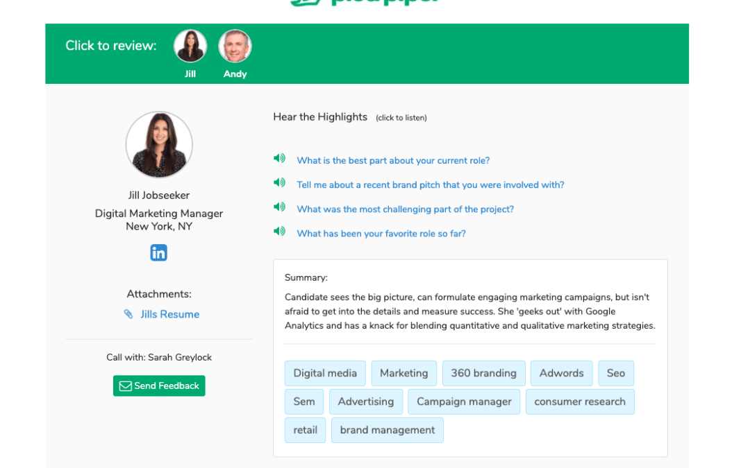 Share Multiple Candidates