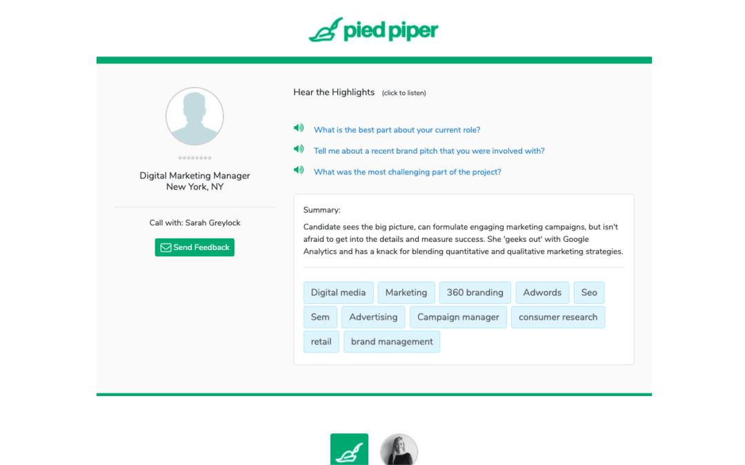 Pitch Candidates to Clients