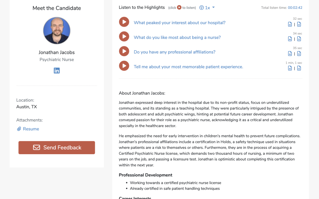 The Power of Interactive Candidate Submissions